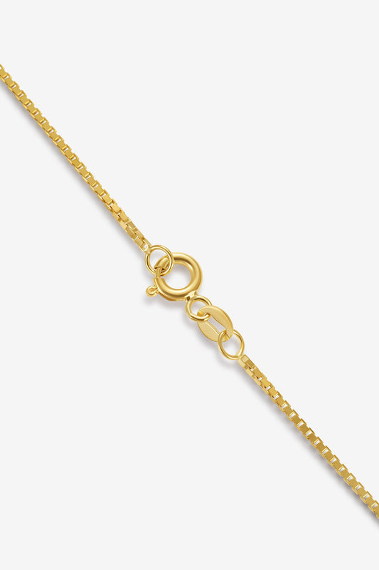 14K Gold Veneziana Box Chain - Made in Italy